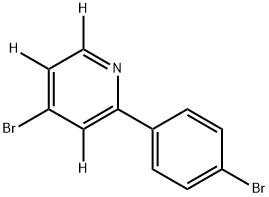 4-bromo-2-(4-bromophenyl)pyridine-3,5,6-d3 Structure
