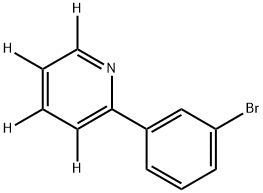 2-(3-bromophenyl)pyridine-3,4,5,6-d4 Structure