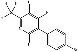 5-(4-bromophenyl)-2-(methyl-d3)pyridine-3,4,6-d3 Structure