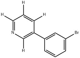 3-(3-bromophenyl)pyridine-2,4,5,6-d4 구조식 이미지