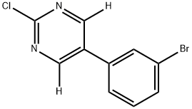 5-(3-bromophenyl)-2-chloropyrimidine-4,6-d2 Structure