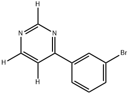 4-(3-bromophenyl)pyrimidine-2,5,6-d3 Structure