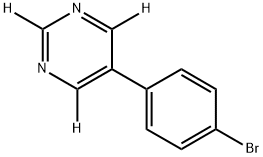 5-(4-bromophenyl)pyrimidine-2,4,6-d3 구조식 이미지