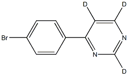 4-(4-bromophenyl)pyrimidine-2,5,6-d3 Structure