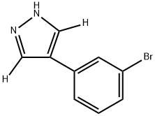 4-(3-bromophenyl)-1H-pyrazole-3,5-d2 구조식 이미지