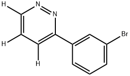 3-(3-bromophenyl)pyridazine-4,5,6-d3 Structure