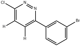 3-(3-bromophenyl)-6-chloropyridazine-4,5-d2 구조식 이미지