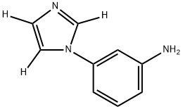 3-(1H-imidazol-1-yl-d3)aniline 구조식 이미지