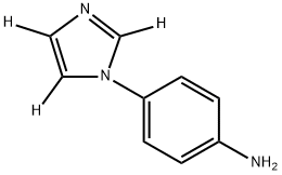 4-(1H-imidazol-1-yl-d3)aniline Structure