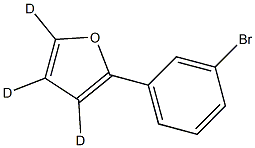 2-(3-bromophenyl)furan-3,4,5-d3 Structure