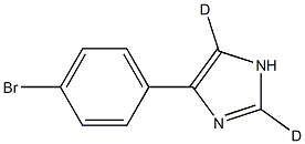 4-(4-bromophenyl)-1H-imidazole-2,5-d2 Structure