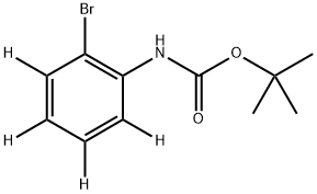 tert-butyl (2-bromophenyl-3,4,5,6-d4)carbamate Structure