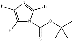 tert-butyl 2-bromo-1H-imidazole-1-carboxylate-4,5-d2 구조식 이미지