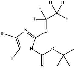 tert-butyl 4-bromo-2-(ethoxy-d5)-1H-imidazole-1-carboxylate-5-d Structure