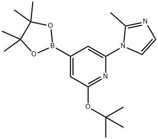 2-(tert-butoxy)-6-(2-methyl-1H-imidazol-1-yl)-4-(4,4,5,5-tetramethyl-1,3,2-dioxaborolan-2-yl)pyridine 구조식 이미지