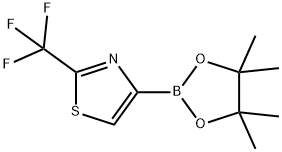 4-(4,4,5,5-tetramethyl-1,3,2-dioxaborolan-2-yl)-2-(trifluoromethyl)thiazole 구조식 이미지