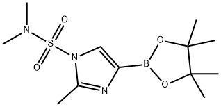 N,N,2-trimethyl-4-(4,4,5,5-tetramethyl-1,3,2-dioxaborolan-2-yl)-1H-imidazole-1-sulfonamide Structure