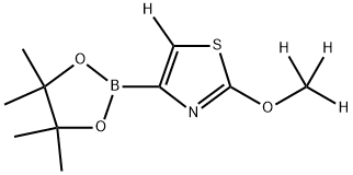 2-(methoxy-d3)-4-(4,4,5,5-tetramethyl-1,3,2-dioxaborolan-2-yl)thiazole-5-d Structure