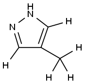 4-(methyl-d3)-1H-pyrazole-3,5-d2 구조식 이미지