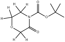 tert-butyl 3-oxomorpholine-4-carboxylate-2,2,5,5,6,6-d6 Structure