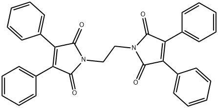 3,4,3',4'-tetraphenyl-1,1'-ethandiylbispyrol-2,5-dione Structure