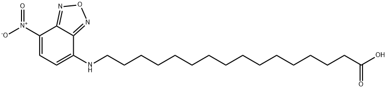 Hexadecanoic acid, 16-[(7-nitro-2,1,3-benzoxadiazol-4-yl)amino]- Structure