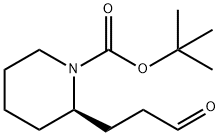 tert-butyl (2R)-2-(3-oxopropyl)piperidine-1-carboxylate Structure