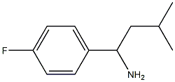 1-(4-fluorophenyl)-3-methylbutan-1-amine 구조식 이미지