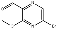 2-Pyrazinecarboxaldehyde, 5-bromo-3-methoxy- 구조식 이미지