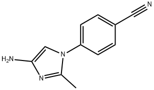 4-(4-amino-2-methyl-1H-imidazol-1-yl)benzonitrile Structure