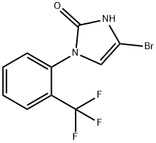 4-bromo-1-(2-(trifluoromethyl)phenyl)-1,3-dihydro-2H-imidazol-2-one 구조식 이미지