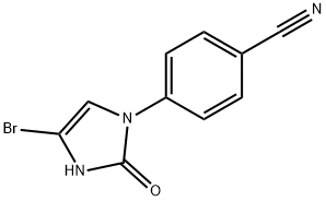 4-(4-bromo-2-oxo-2,3-dihydro-1H-imidazol-1-yl)benzonitrile Structure