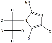 1-(ethyl-d5)-1H-imidazol-4,5-d2-2-amine Structure