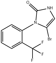 5-bromo-1-(2-(trifluoromethyl)phenyl)-1,3-dihydro-2H-imidazol-2-one Structure