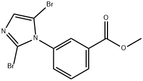 methyl 3-(2,5-dibromo-1H-imidazol-1-yl)benzoate Structure