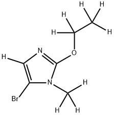 5-bromo-2-(ethoxy-d5)-1-(methyl-d3)-1H-imidazole-4-d Structure