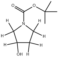 tert-butyl 3-hydroxypyrrolidine-1-carboxylate-2,2,3,4,4,5,5-d7 구조식 이미지