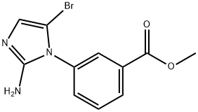 methyl 3-(2-amino-5-bromo-1H-imidazol-1-yl)benzoate 구조식 이미지