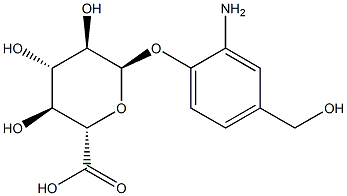 (2S,3S,4S,5R,6R)-6-(2-amino-4-(hydroxymethyl)phenoxy)-3,4,5-trihydroxytetrahydro-2H-pyran-2-carboxylic acid Structure