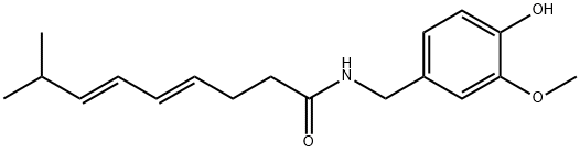 4,6-Nonadienamide, N-[(4-hydroxy-3-methoxyphenyl)methyl]-8-methyl-, (4E,6E)- 구조식 이미지