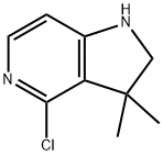 4-chloro-3,3-dimethyl-2,3-dihydro-1H-pyrrolo[3,2-c]pyridine Structure