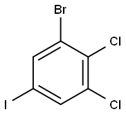 Benzene, 1-bromo-2,3-dichloro-5-iodo- Structure