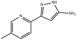 3-(5-methylpyridin-2-yl)-1H-pyrazol-5-amine 구조식 이미지