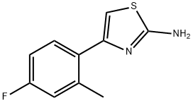 2-Amino-4-(2-methyl-4-fluorophenyl)thiazole Structure