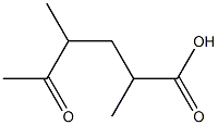 2,4-dimethyl-5-oxohexanoic acid Structure