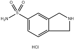 2,3-Dihydro-1H-isoindole-5-sulfonic acid amide hydrochloride Structure