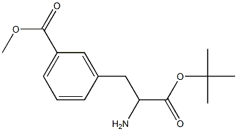 3-(2-Amino-2-tert-butoxycarbonyl-ethyl)-benzoic acid methyl ester Structure