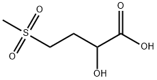 Butanoic acid, 2-hydroxy-4-(methylsulfonyl)- Structure