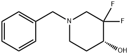 (R)-1-benzyl-3,3-difluoropiperidin-4-ol 구조식 이미지