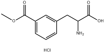 3-(2-Amino-2-carboxy-ethyl)-benzoic acid methyl ester hydrochloride Structure